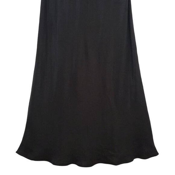 DISSH Kendall Black Cupro Slip Dress Long Bias-Cut Midi - Picture 6 of 13